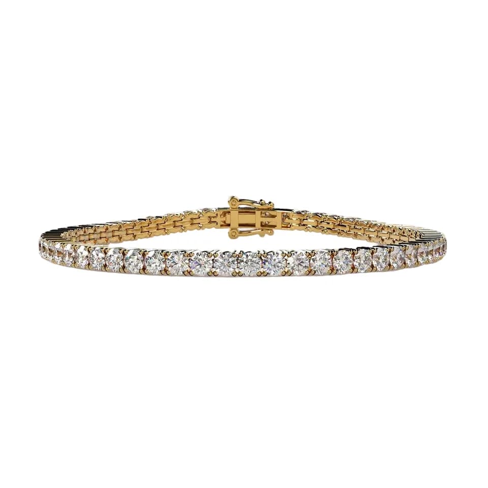 Round Lab Grown Diamond Tennis Bracelet 8.10 CT